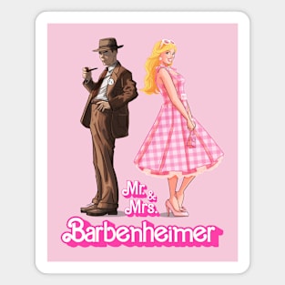 Mr. & Mrs. Barbenheimer fanart(V2) Magnet